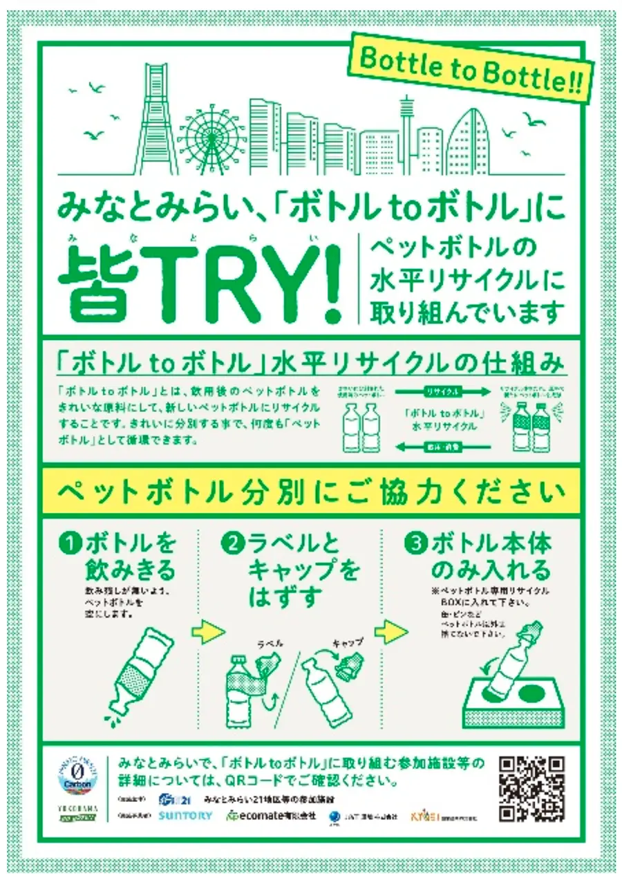 ボトル to ボトル水平リサイクル広報ポスター